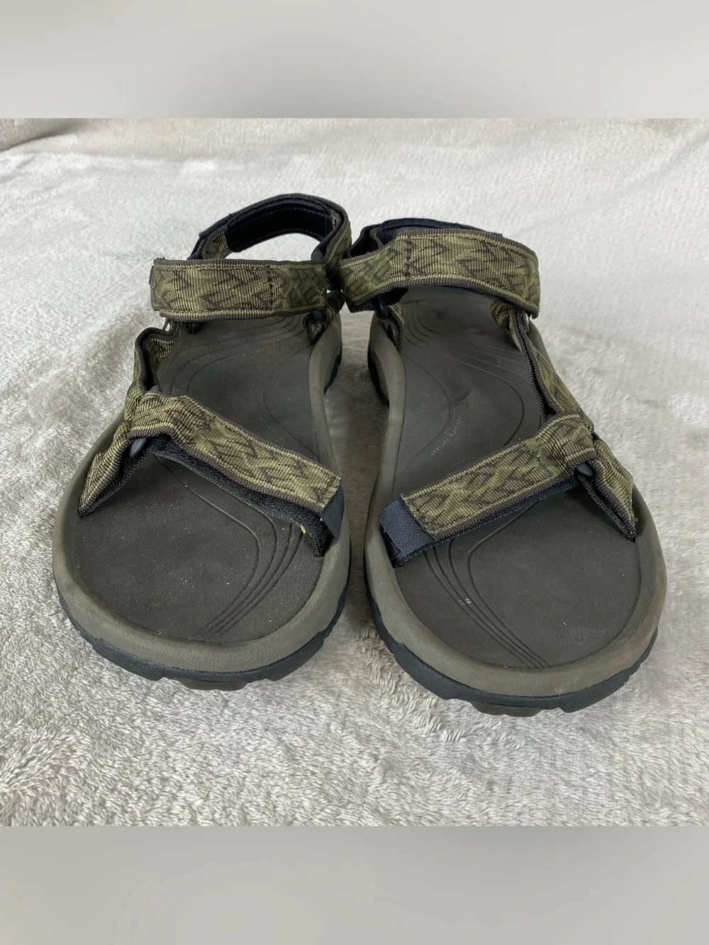 Teva Hurricane XLT Hiking Sandals Mens Size 12 Olive Green Black Strappy Water